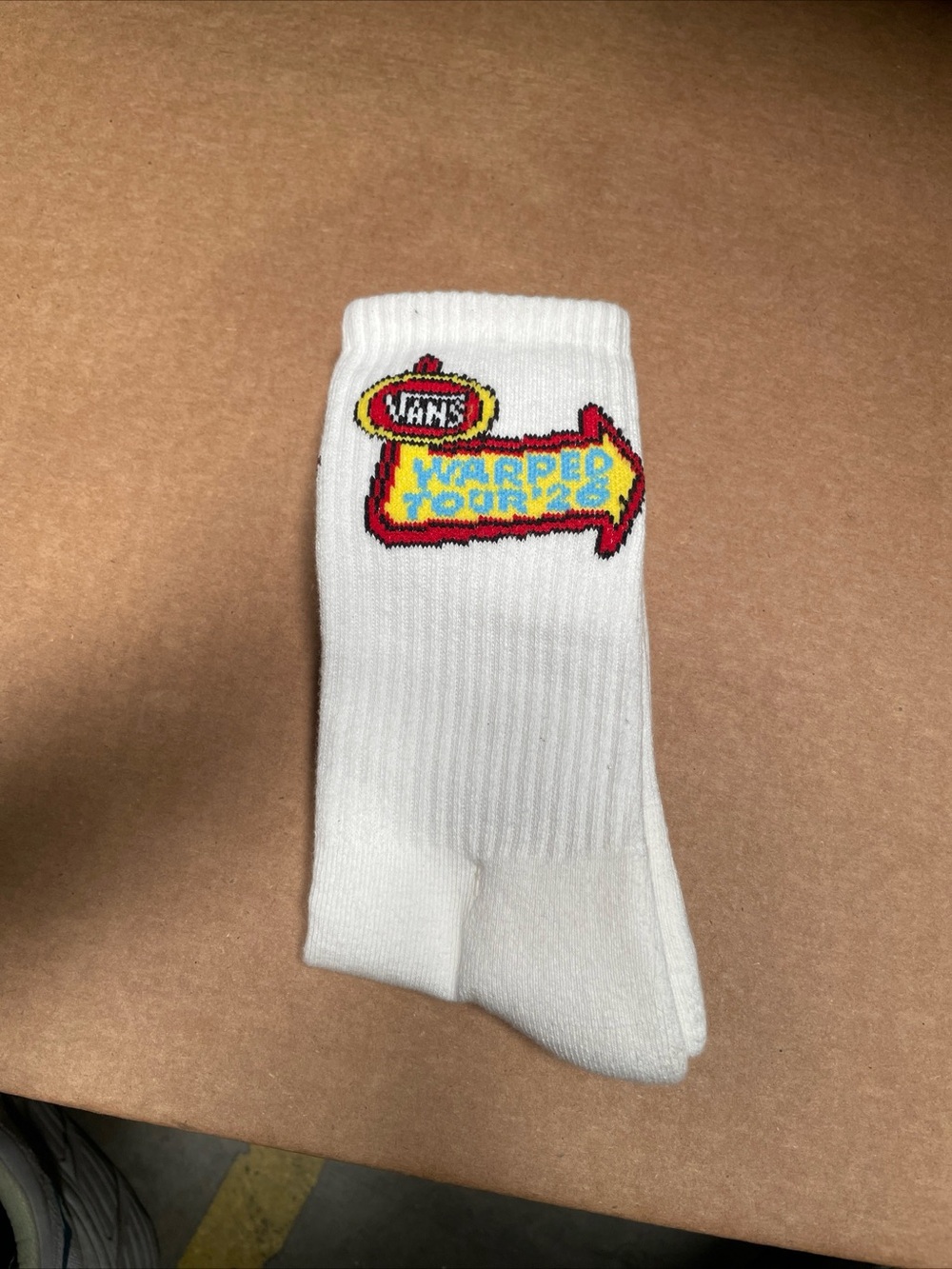 Vans Warped Tour 2026 White Socks Merch